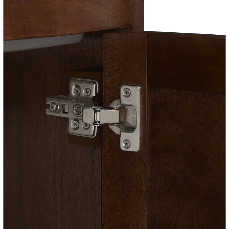 Charlton Home® Thibeault 24'' Single Bathroom Vanity with Ceramic Top